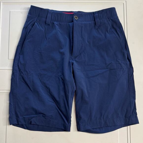 Under Armour Mens Shorts Size 32 Blue Golf Loose Stretch Lihhtweight Active - Picture 1 of 4